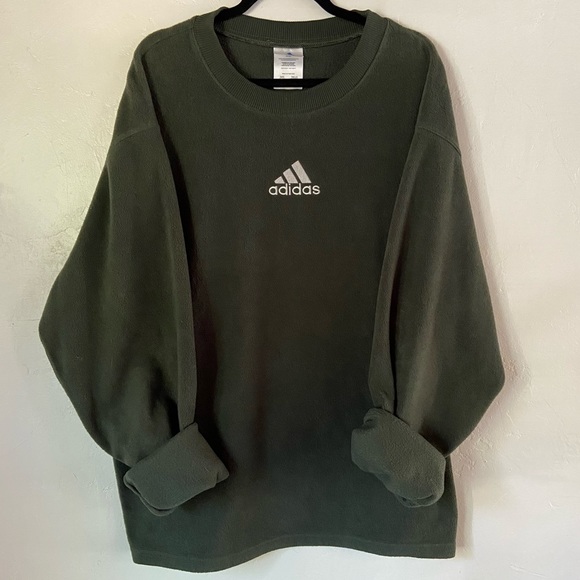 Adidas vintage fleece crew neck sweater - Picture 5 of 9